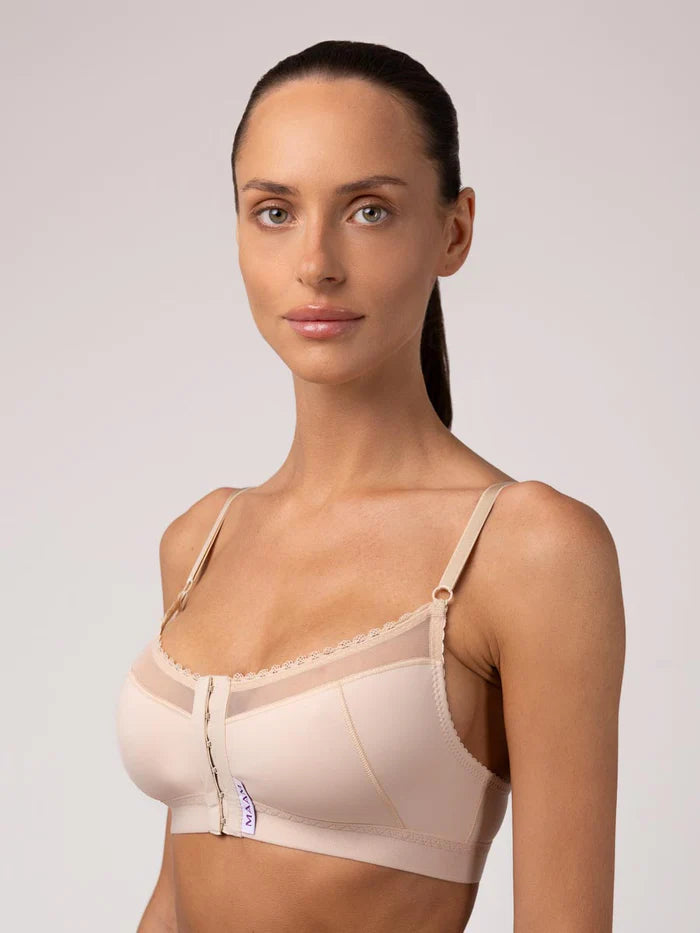 Bustieră Compresivă Decupată, cu Tulle